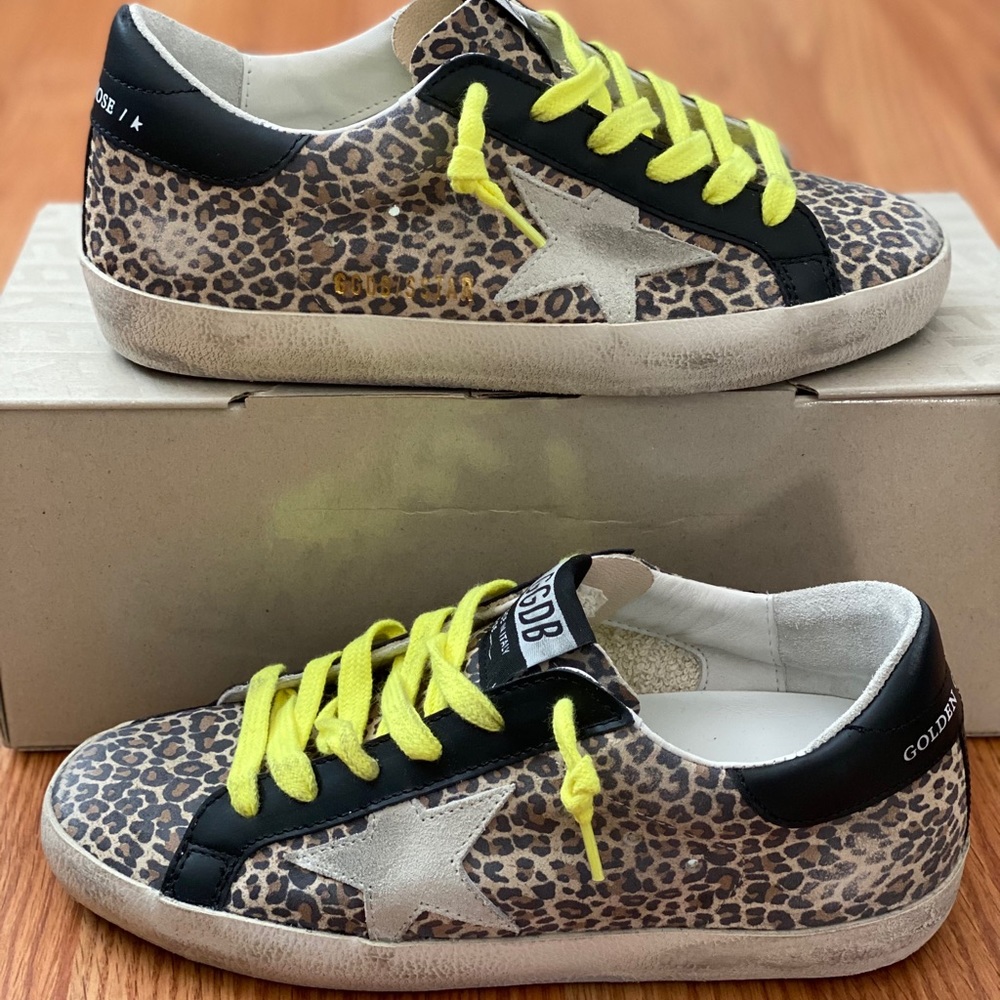 SOLD Golden Goose Leopard Print Superstar